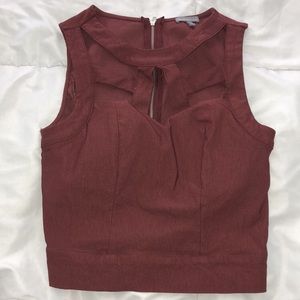 Charlotte Russe Burgundy Party Top